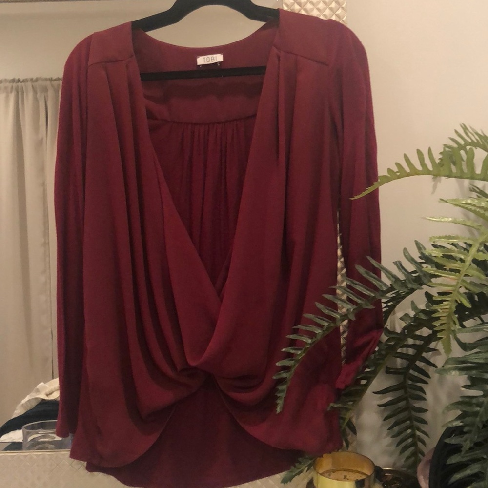 MAROON BLOUSE